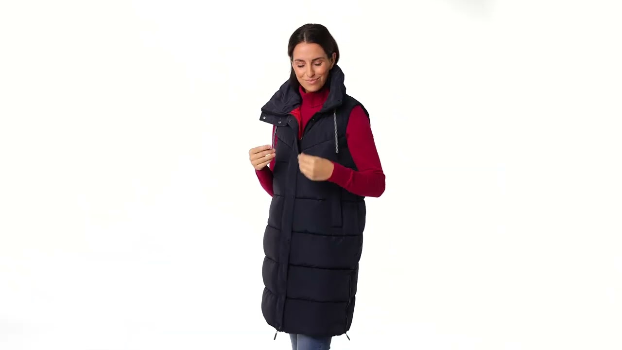 Emilia Parker Damen Steppweste lang -  259.806 | Vorteilshop