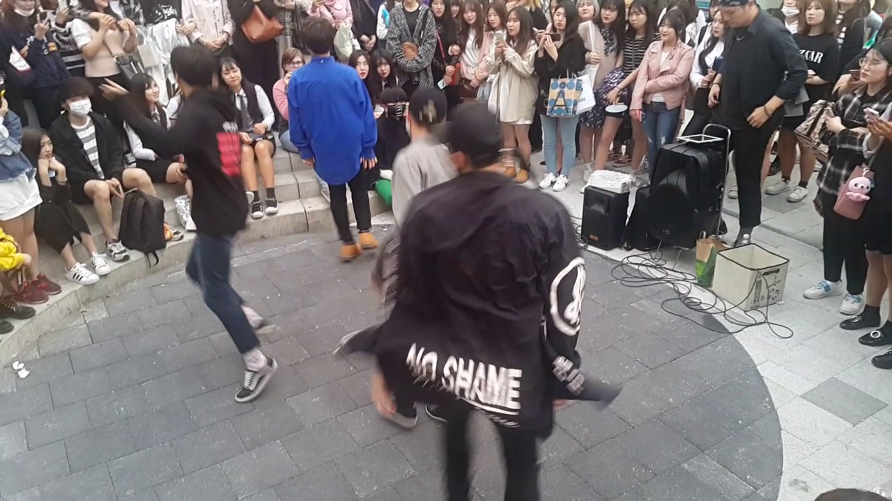 [DOB 디오비] 하이라이트 ☆얼굴 찌푸리지 말아요☆ 커버안무 홍대댄스버스킹 20170512금 [Korean Hongdae Kpop Street Dance Busking]