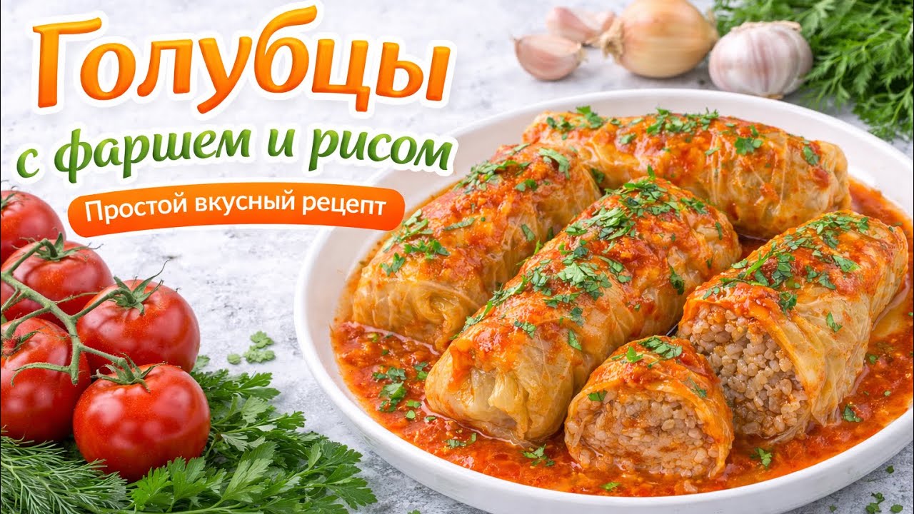 Домашние голубцы с мясом и рисом — простой и очень вкусный рецепт✅Готовлю для семьи✅