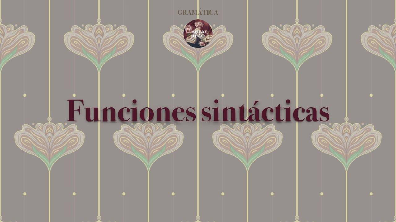 Funciones sintácticas