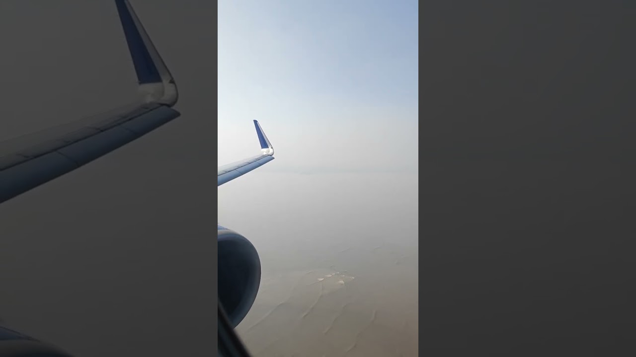 Landing at Surat Gujarat Indigo 6E 6191 from Pune seat 6A Airbus A321-200 Neo