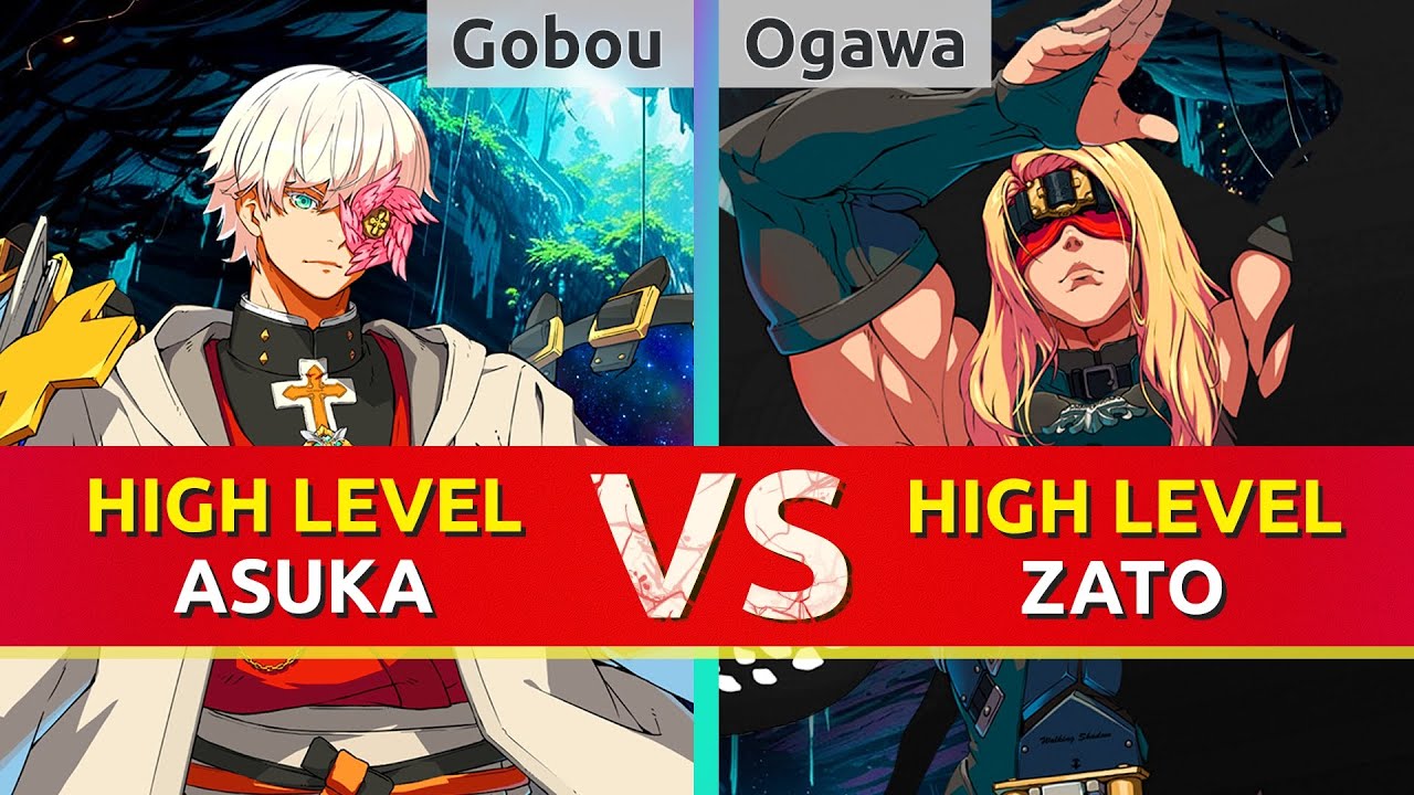 GGST ▰ Gobou (Asuka) vs Ogawa (Zato). Guilty Gear Strive High Level Gameplay