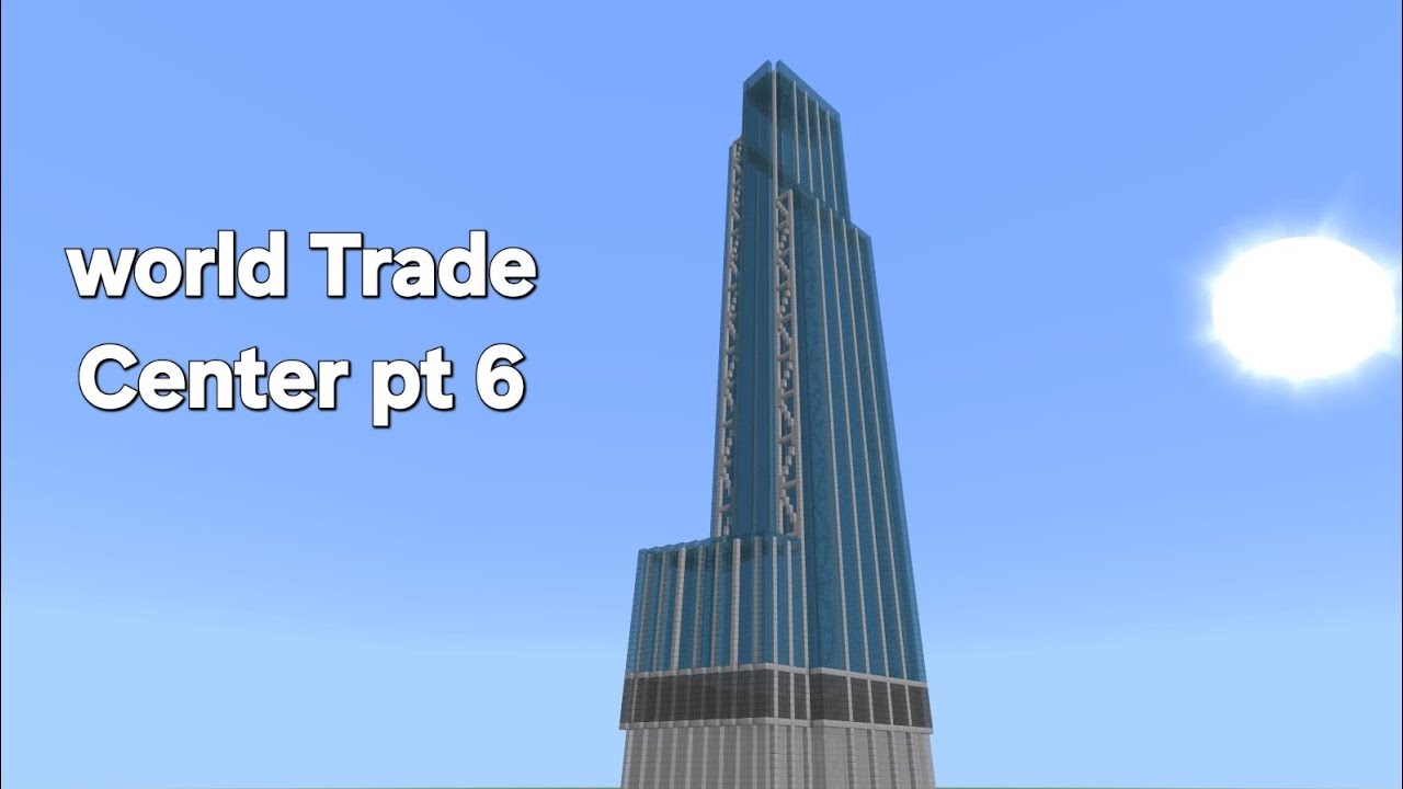 how to build the world trade center minecraft tutorial pt 6