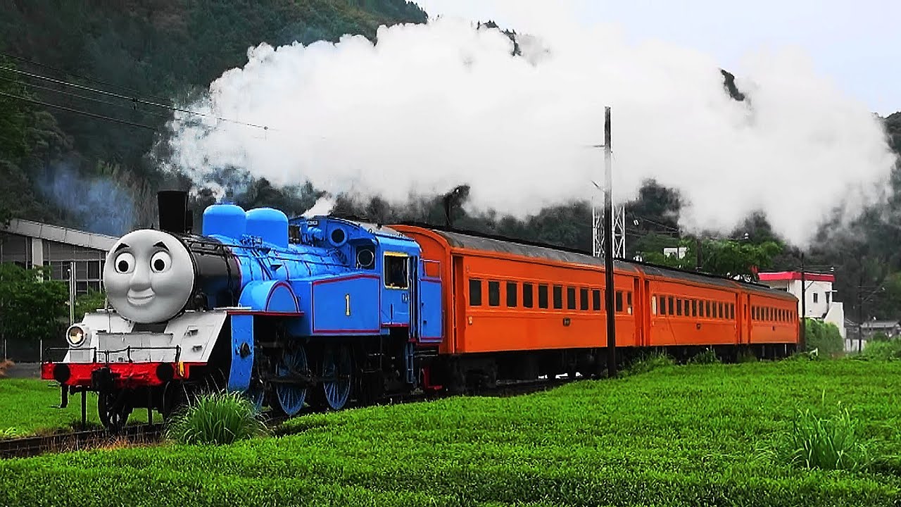 きかんしゃ トーマス号 デビュー! 試運転 大井川鐵道【Japanese real  Thomas train debut! Test run in Oigawa railway】