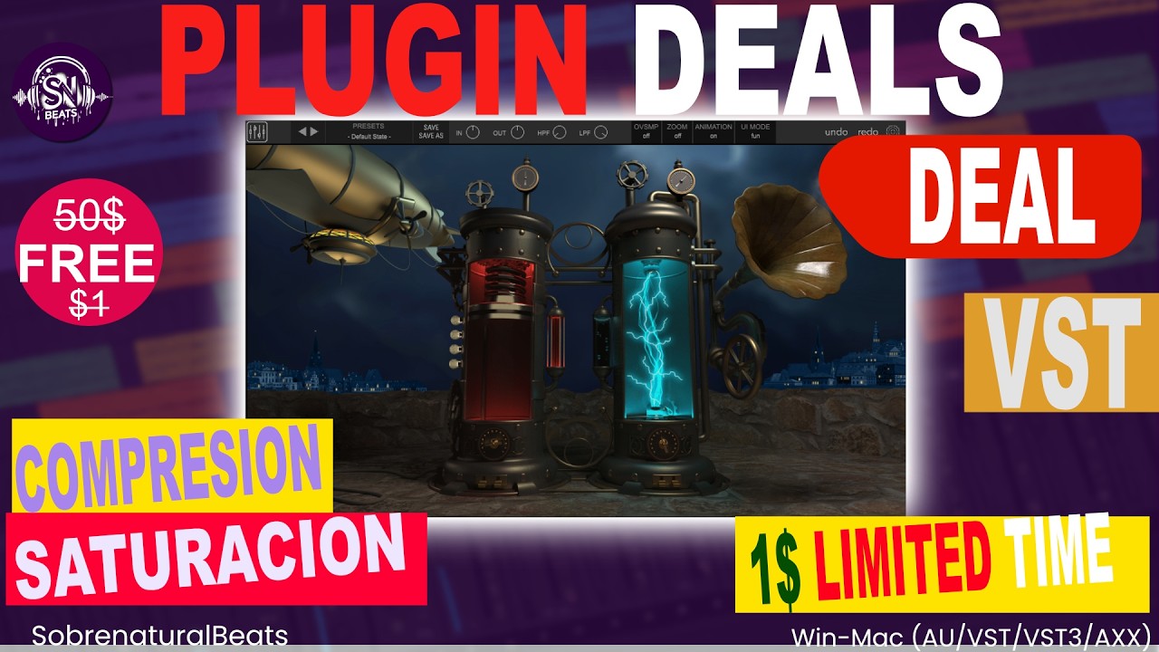 🎁PLUGIN DEALS MIXLAND STEAMDRIVER🔥🎛️A 1$ TIEMPO LIMITADO ⏱️COMPRESION SATURACION REVIEW🔥👇👇