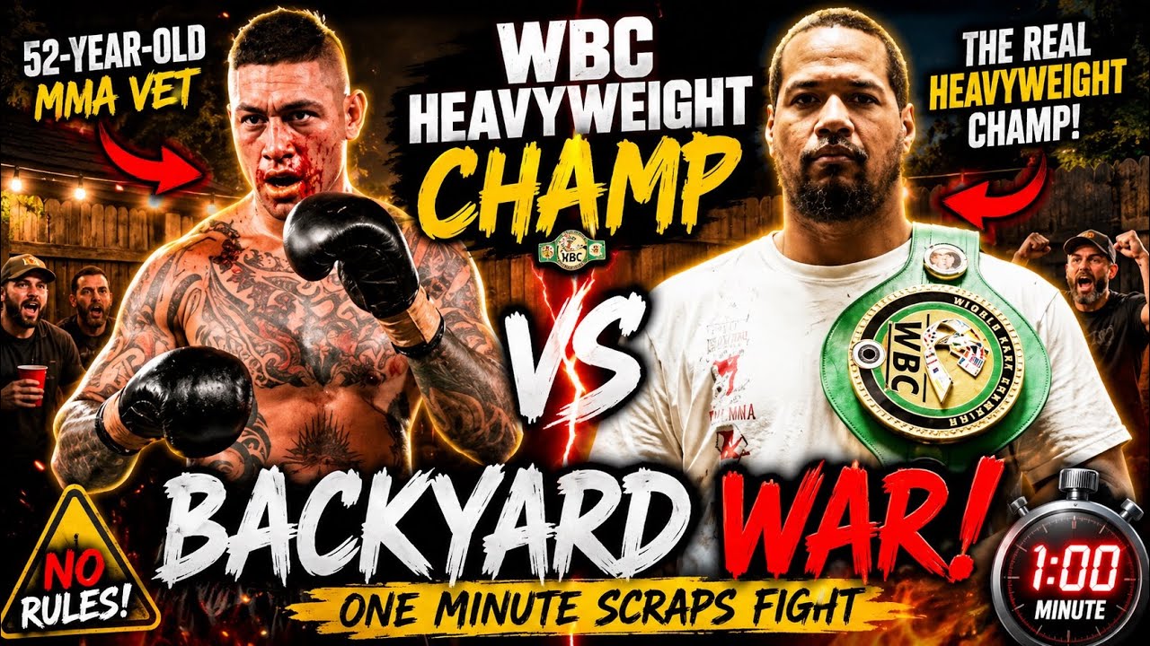 Dan Hooker&rsquo;s 1 minute scraps | WBC Heavyweight Champ vs 52-Year-Old MMA Vet Backyard WAR! 