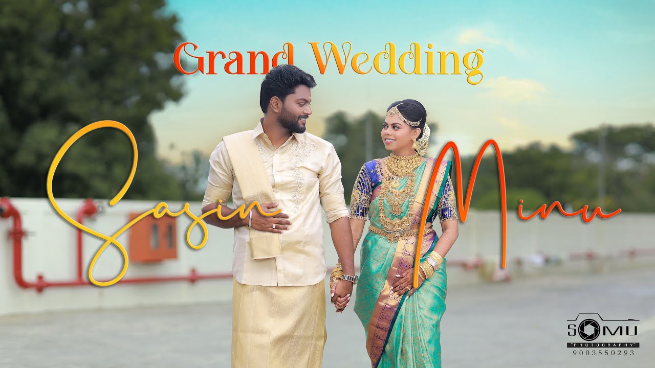 Sasin & Minu Wedding Highlights 4K | Somu Photography, Tuticorin | 9003550293