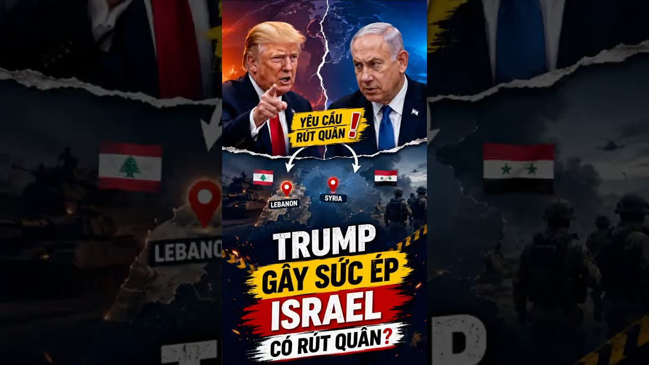 Tin qu&acirc;n sự mới | Trump g&acirc;y sức &eacute;p, đề nghị Israel r&uacute;t qu&acirc;n khỏi Syria v&agrave; Lebanon #tinquansu