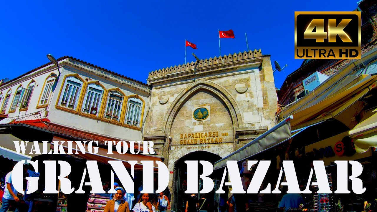 Istanbul Grand Bazaar Waliking Tour in 4k!Istanbul Travel Guide 2019