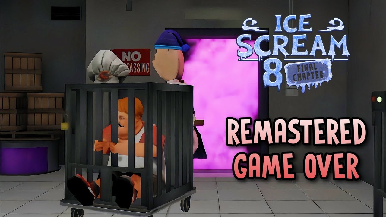 Ice Scream 8: Final Chapter Extraction Room Game Over (Remastered)