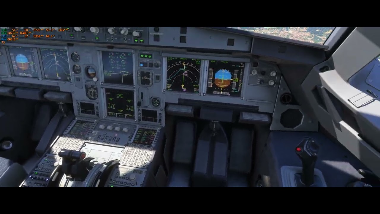 Bergamo landing W Beyond ATC Fenix A320 R7 7700 5060ti 16gb DLSS frame gen x3