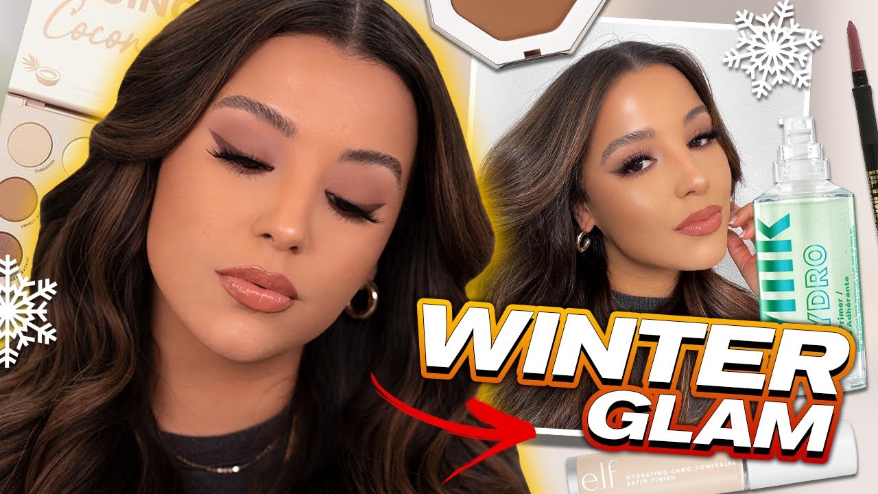 EASY SOFT GLAM Winter Makeup Look Using Affordable and High End Makeup!