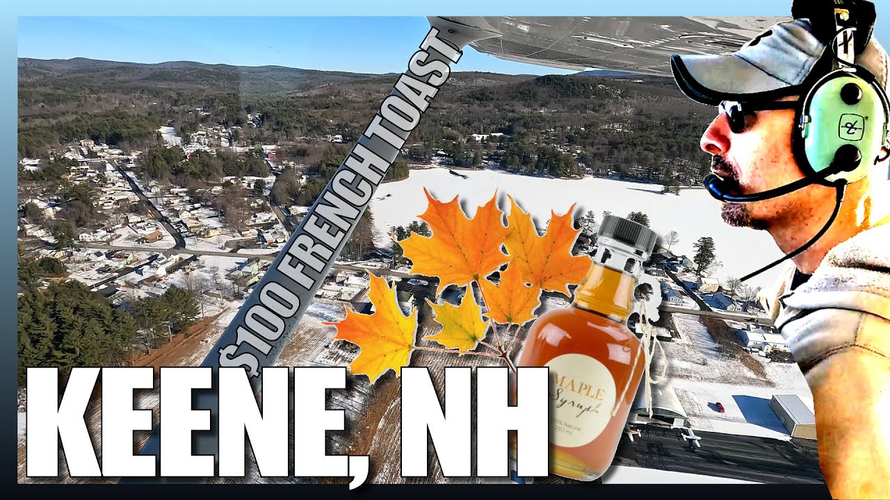 Winter Flight to KEEN: Exploring Dillant-Hopkins Airport & New Hampshire's Scenic Beauty!