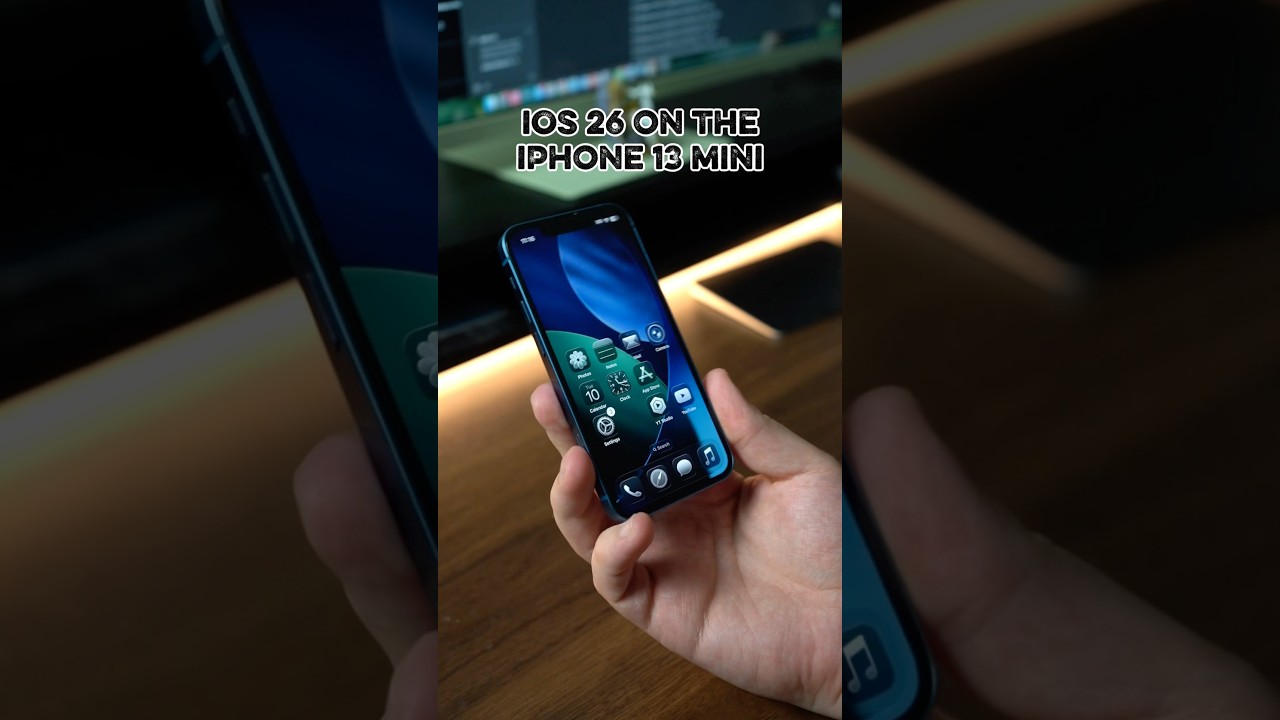 iOS 26 on the iPhone 13 mini! #shorts #ios26