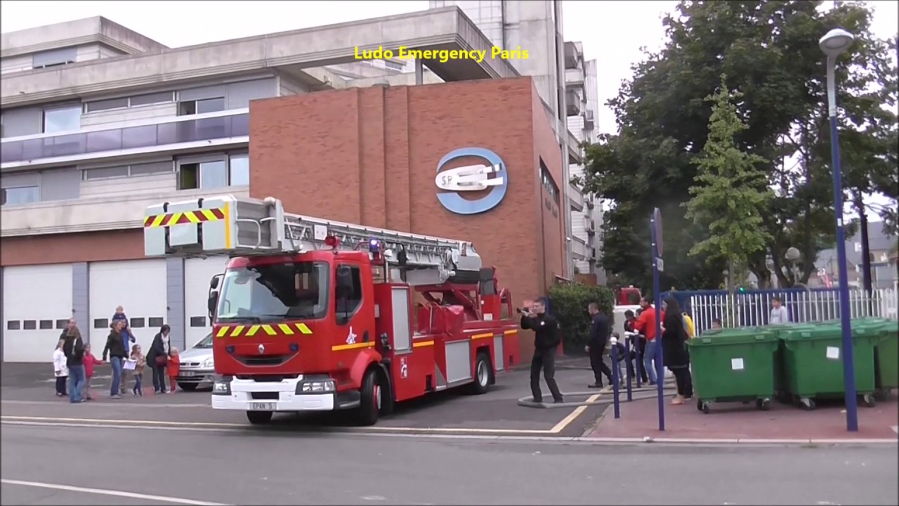 Pompiers  De Paris Urgence Echelles EPSA EPA EPAN BEA( Paris Fire Dept Ladders Responding