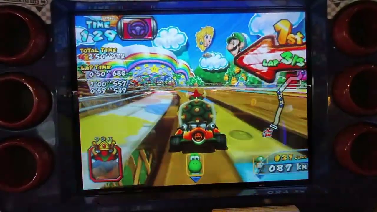 マリオカートアーケードグランプリ2    50ccヨッシーカップラウンド1~4 チャレンジゲーム付き 浦安万華鏡で遊ぶ