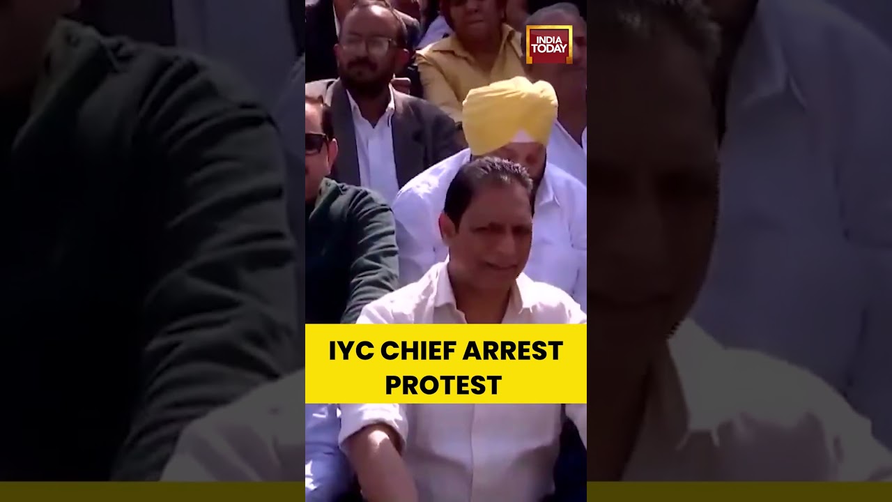Congress Workers Protest Against The Arrest Of IYC President Uday Bhanu Chib | AI Summit Protest #ai
