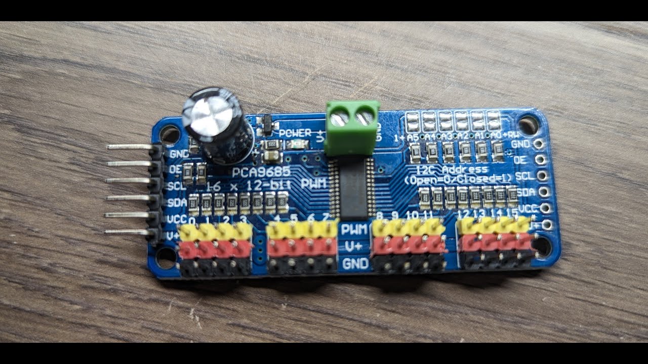 Подключение сервопривода PCA9685 к Raspberry Pi #raspberrypi #servo