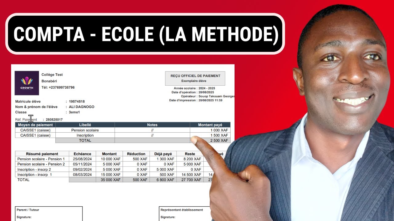 Automatiser la COMPTABILITE de son école à l'aide du logiciel de gestion scolaire SCOLAPP