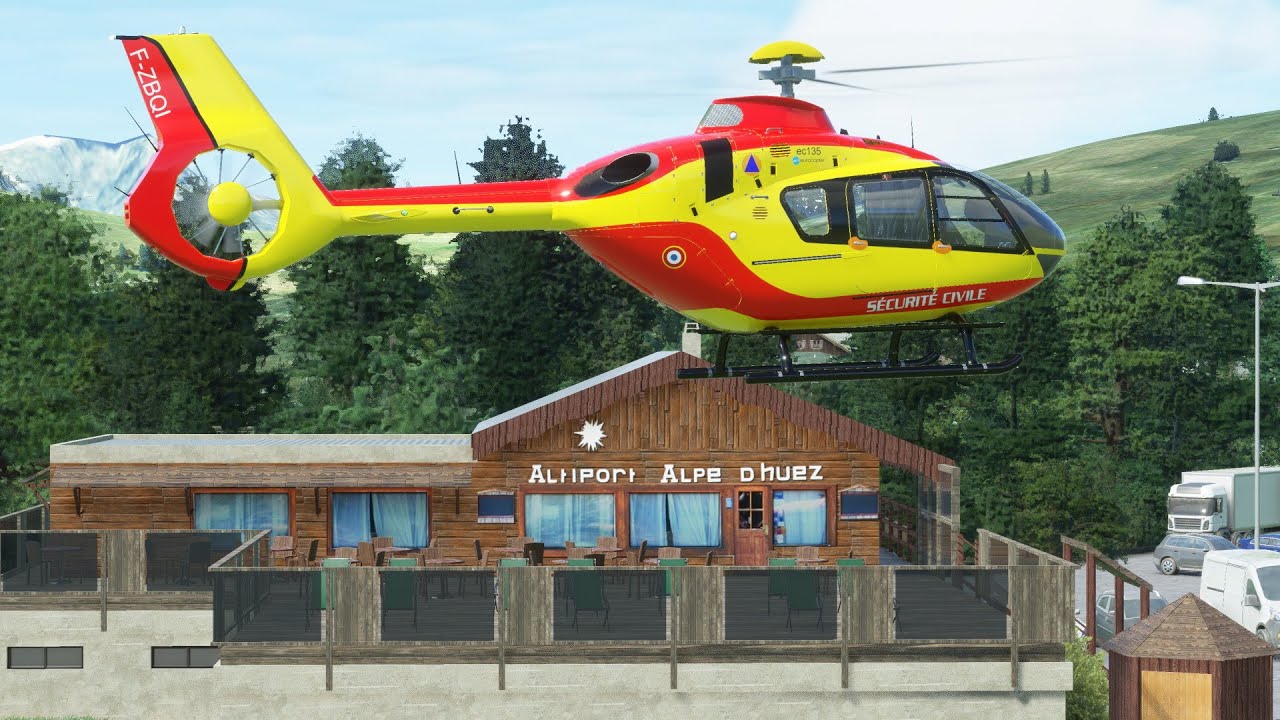 MSFS20: Von Alpe d'Huez nach Grenoble