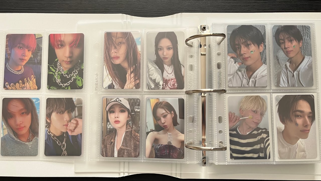 asmr storing photocards #9 (enhypen, aespa, nct)