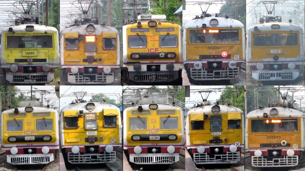 [22 in 1] Amazing multicolored different model EMU local trains at Palta Station I Kolkata Trains!