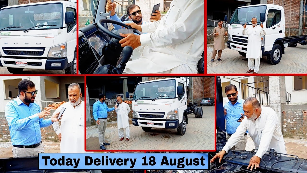 Today Delivery 18 August 2025 Mitsubishi Fuso canter | Fuso Truck Review | Customer Feedback