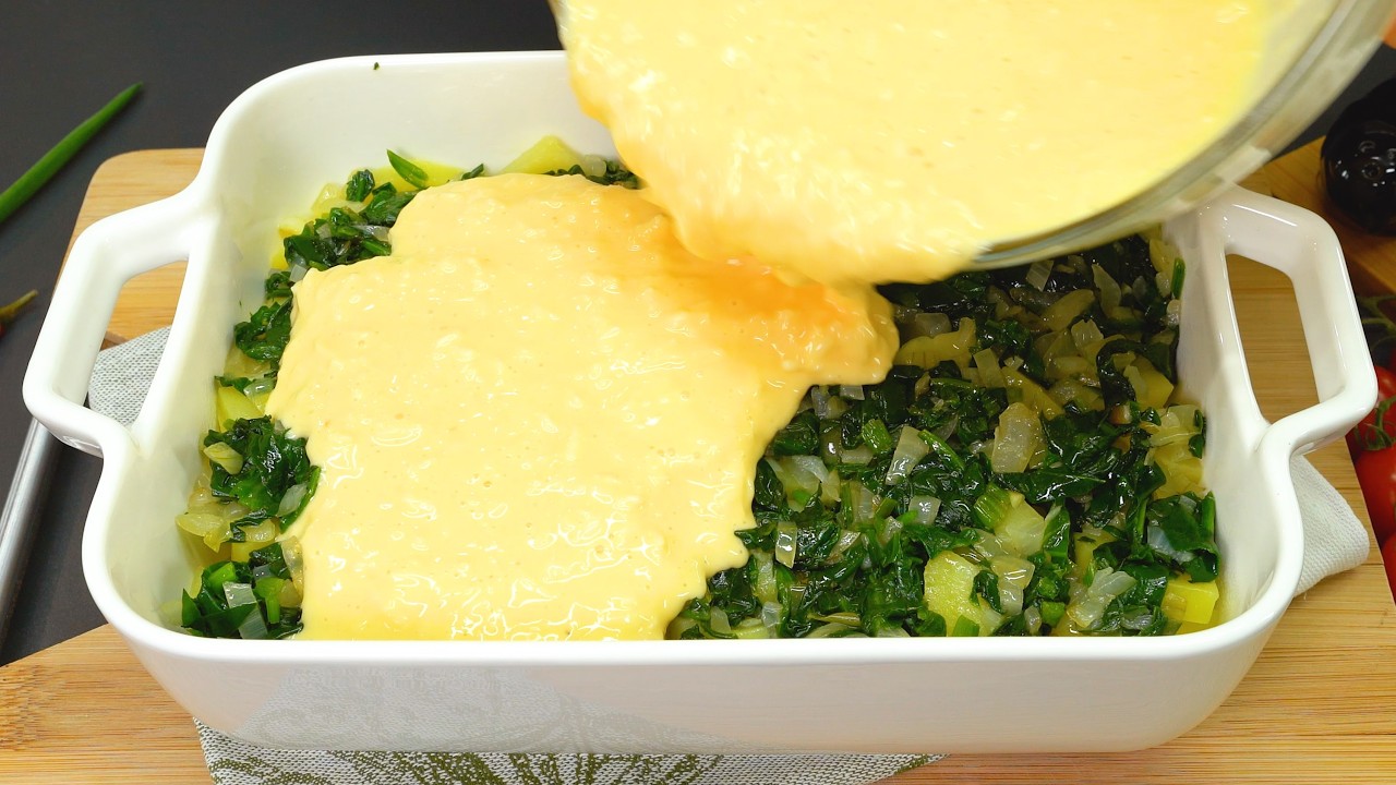 Моя подруга из Испании научила меня так вкусно готовить шпинат и картофель!