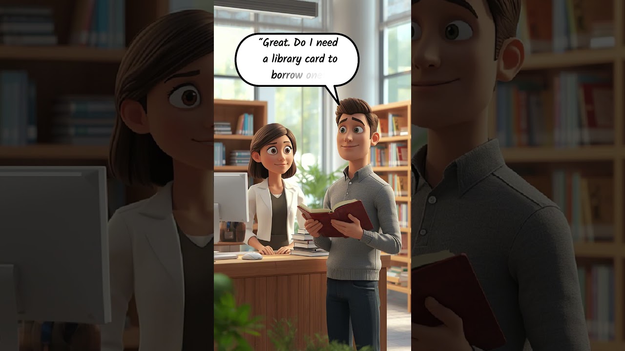 English Conversation at a Library | Real Life 