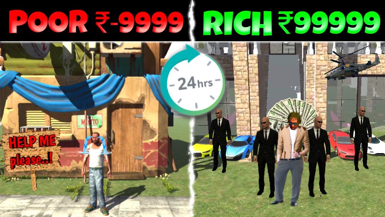 INDIAN BIKE DRIVING 3D POOR TO RICH 🤑 STORY  | INDIAN BIKE DRIVING 3D | MAXER