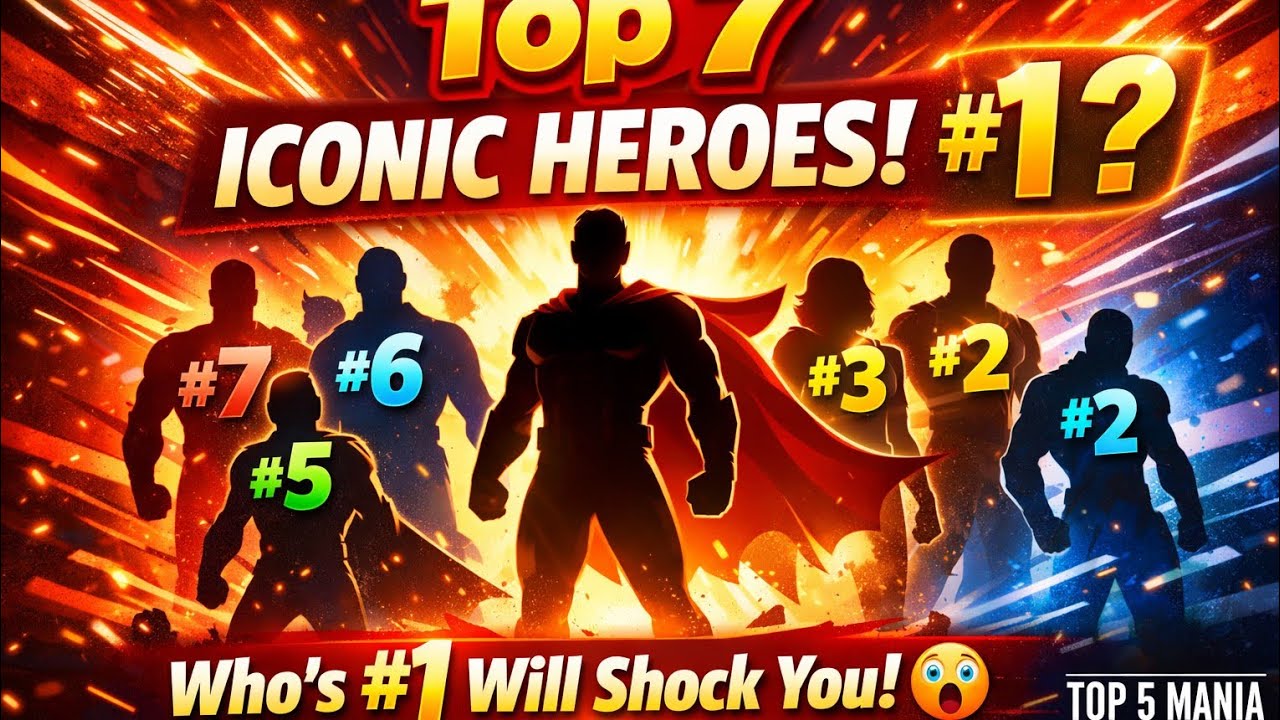 Top 7 Iconic Heroes of All Time 😱 Who&rsquo;s #1 Will Shock You!