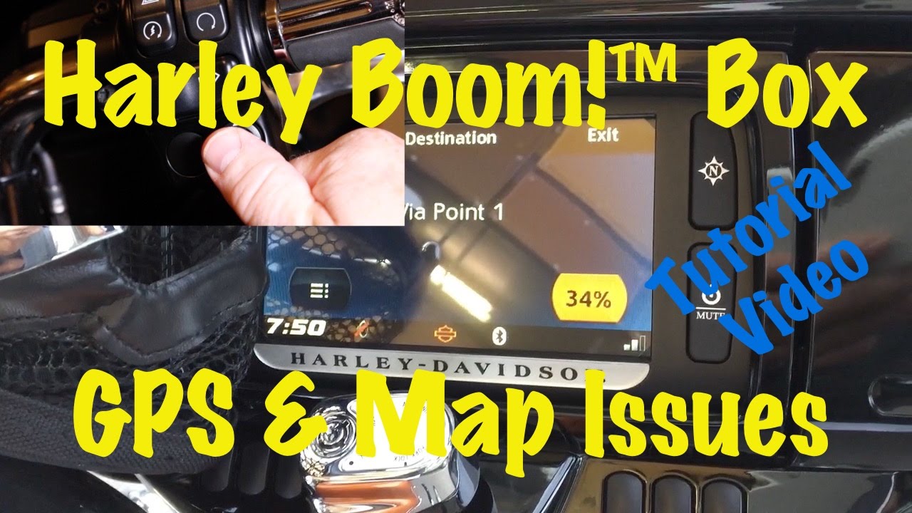 Harley Boom!™ Box Map & GPS Problem/Issue-Force Unit to View Map