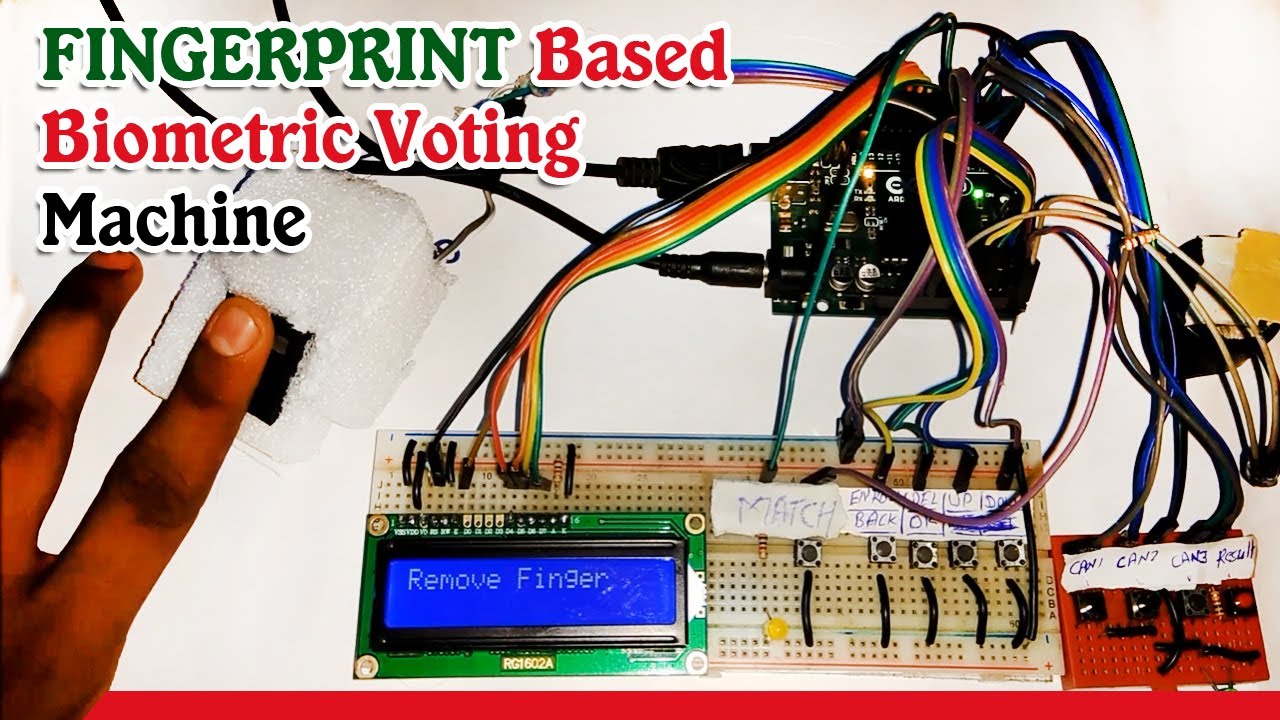 How to Make a Fingerprint Based Biometric Voting Machine Project using Arduino