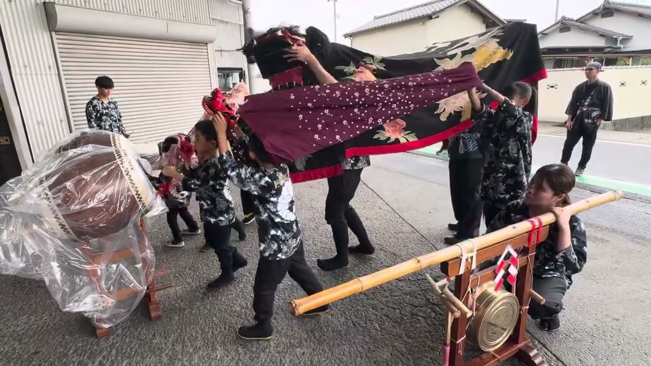 獅子舞2025 山階の秋祭り 金井工業さま