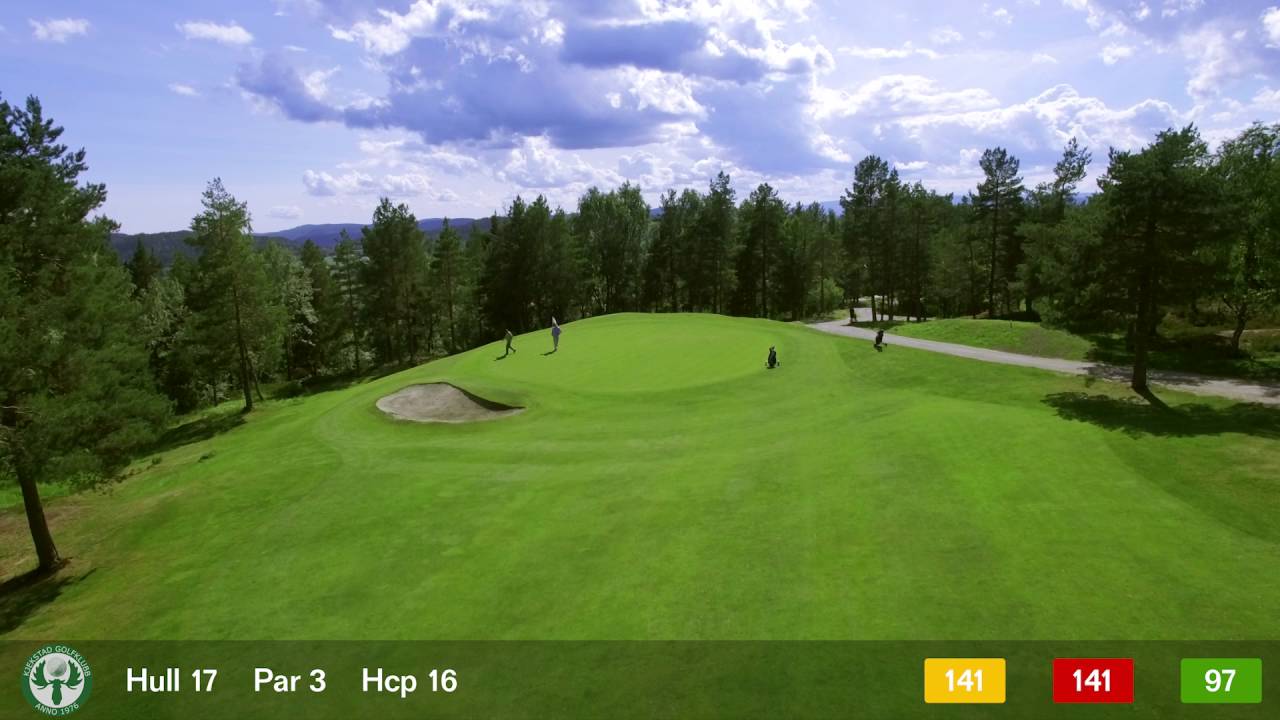 Flyover - Kjekstad Golfklubb - Hull 17