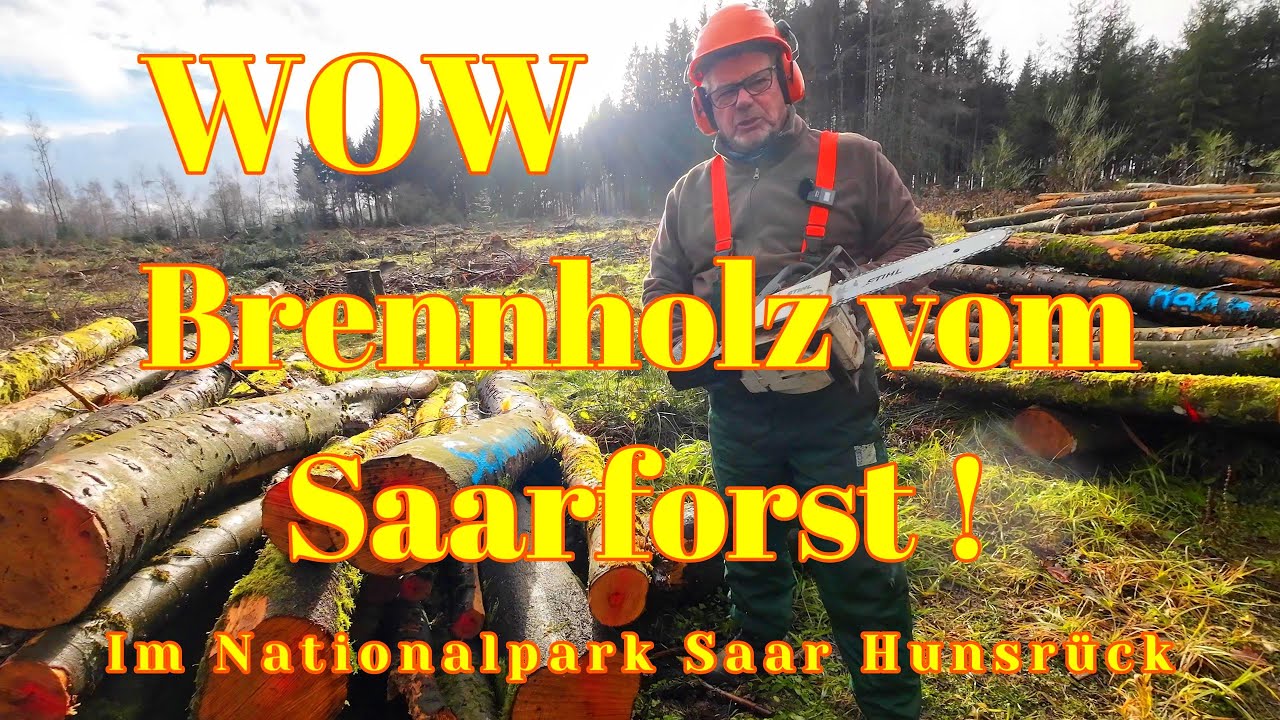 Wer hätte das gedacht wir bekommen Brennholz vom Saarforst !!! 🪵🪓
