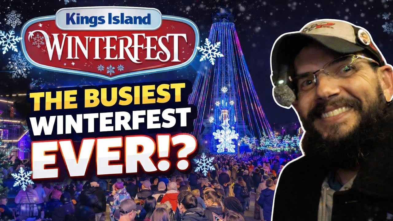 Это был самый многолюдный зимний фестиваль в парке Kings Island за всю историю! 😱🎄