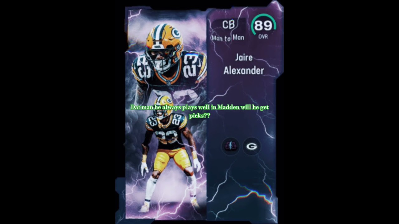 CB Jaire Alexander 10/10 release #mut25 #easportsmadden #ultimateteam