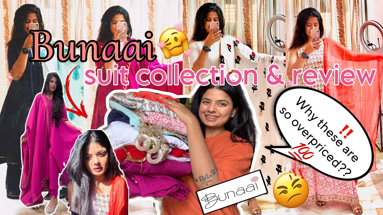 Bunaai suit haul/collection & review 😘😍 | which one is best Bunnai or Aachho@makeupmusebyvishakha