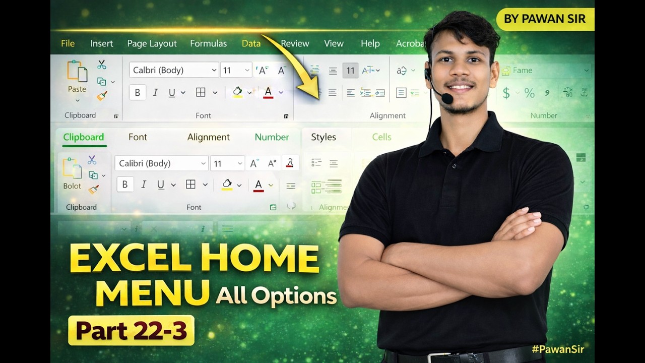 Excel Home Tab Part 3 | Conditional Formatting All Option  Table Formatting पूरा Tutorial हिंदी में