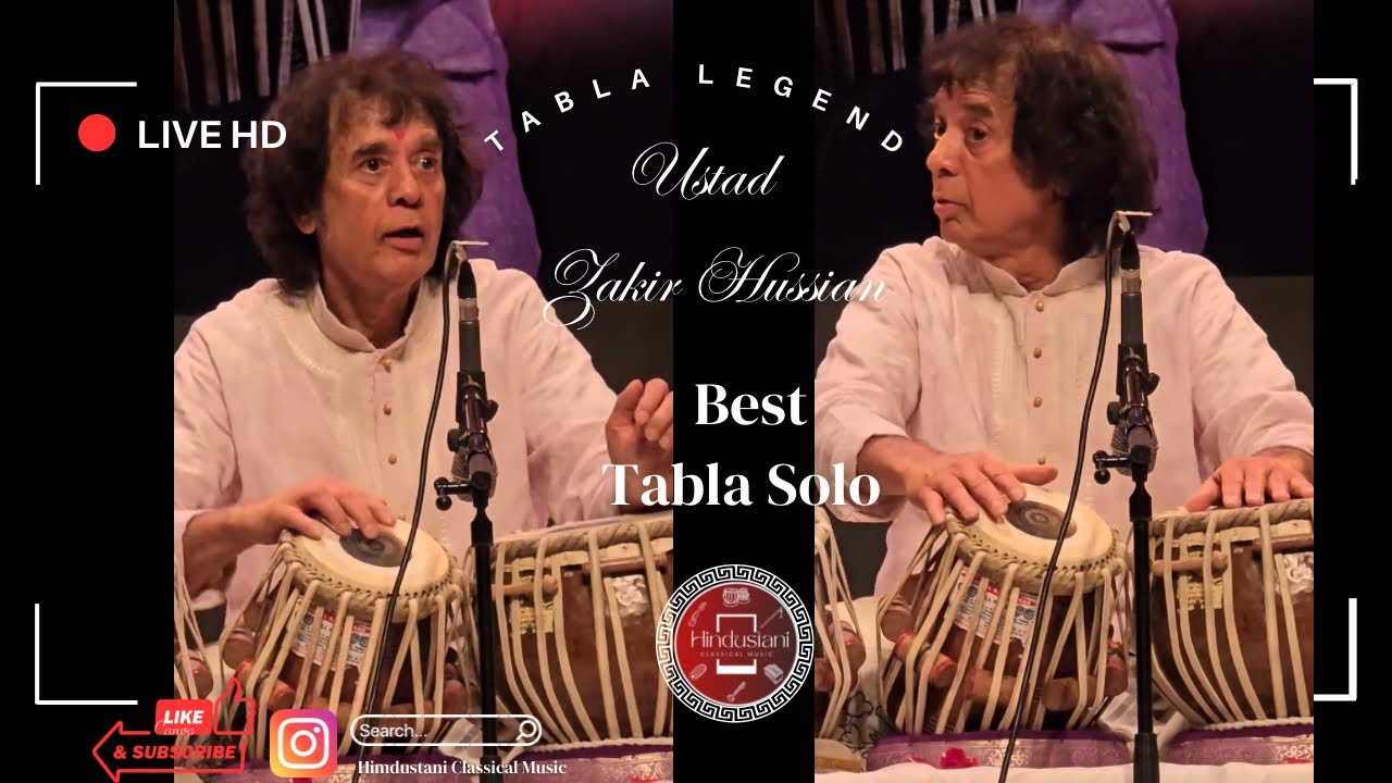 Tabla Legend Ustad Zakir Hussain Best Tabla Solo.