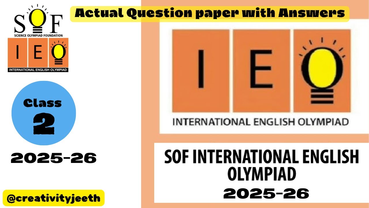 #ieo #olympiad #sof IEO English Olympiad Class2 ACTUAL QUESTIONS 2025-26 #olympiad#quiz #2025 #2026