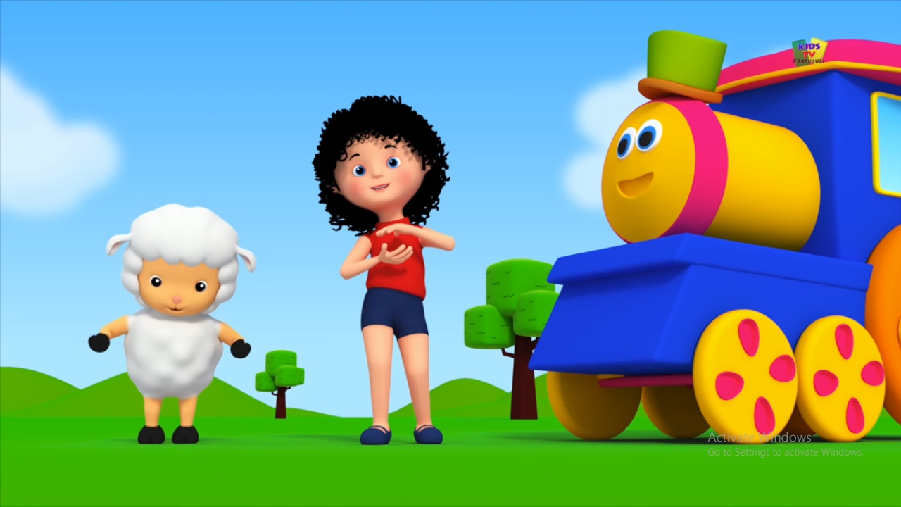 Bob le train | Mary avait un petit agneau | Comptines | 3D Rhymes For Kids | Mary Had A Little Lamb