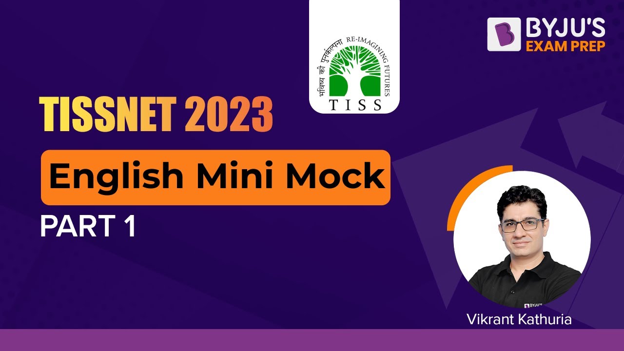 TISSNET 2023 | TISSNET English Mini Mock | Part 1 | BYJU'S Exam Prep #tissenglish #tiss2023