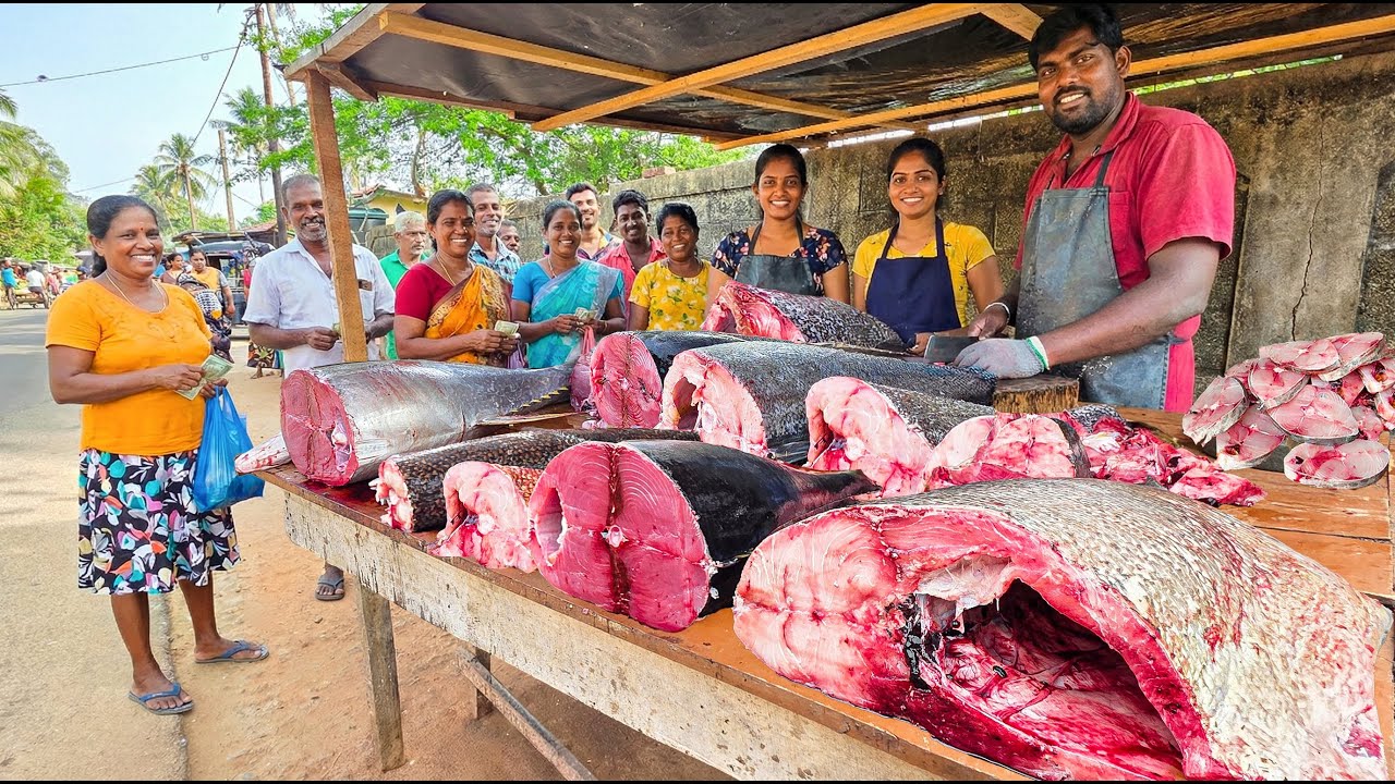 Wow! Sri Lanka's Fish Market Unveiling Hidden Village Cuisines and Local Delicacies