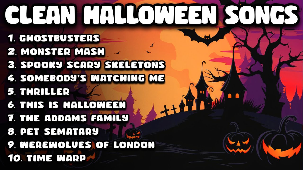 Clean Halloween Songs Playlist 🎃 Clean Halloween Music for School / Classroom