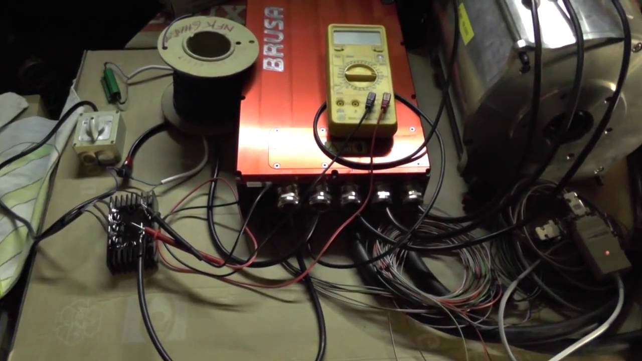 Volvo S80 EV conversion - ICE removal, Brusa first spin