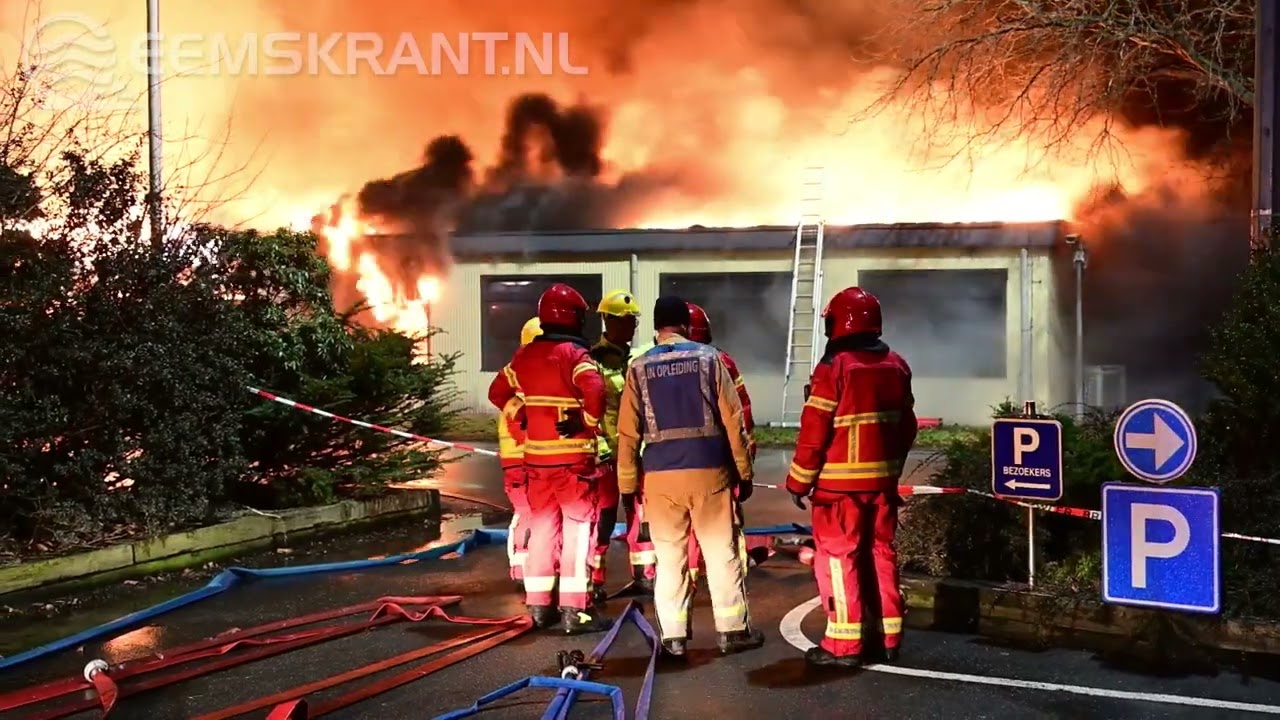 Brand op ESD-SIC terrein Farmsum onder controle, kantoorpand verloren
