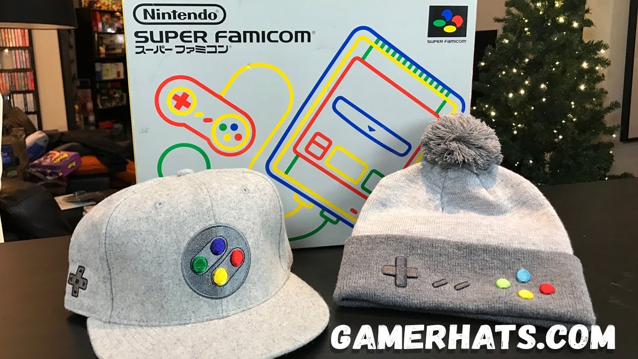 Retro XMas - Super Nintendo/Famicom Hats from GamerHats.com