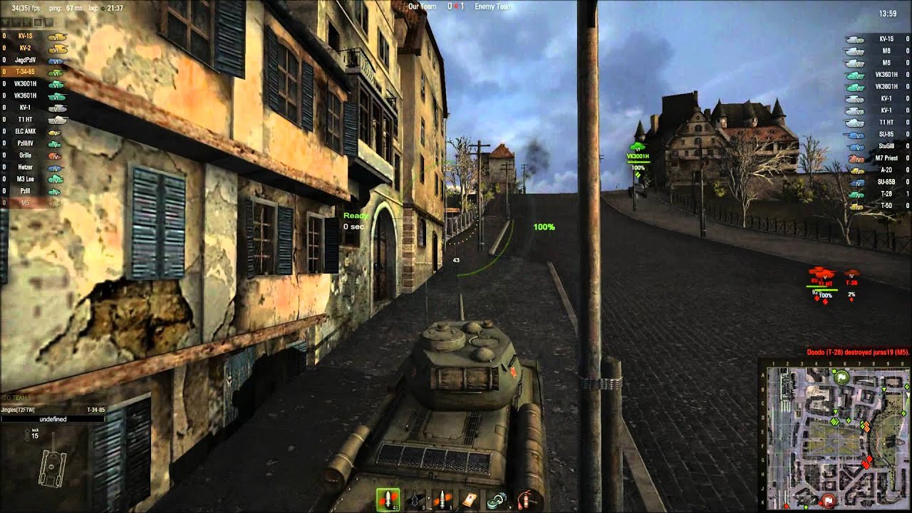 World of Tanks - T-34-85 Tier 6 Medium Tank - Number One With A Bullet